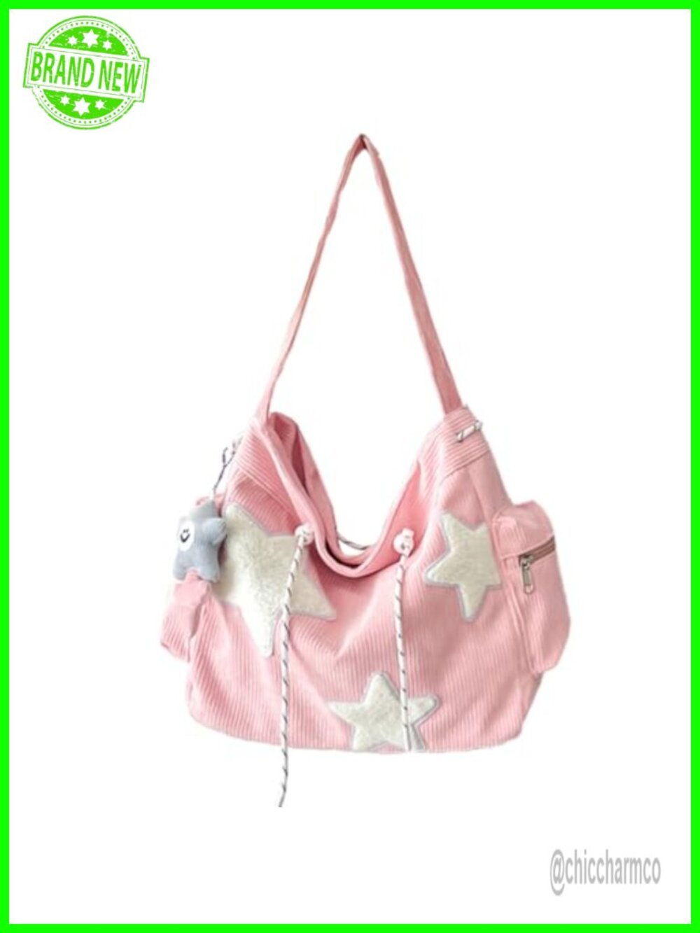 Corduroy Crossbody Hobo Tote Bag Large Capacity Messenger Shoulder Bag
